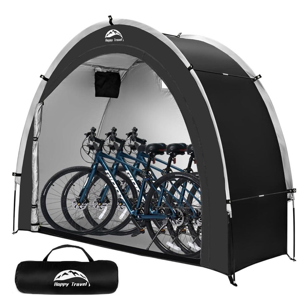 Happy Travel Bike Storage Shed Tent,Outdoor Portable Bicycle Storage Sheds with